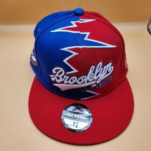 Tosa‎ Brooklyn Royal Giants Hat Cap Fitted Mens 7 3/8 Red Blue Baseball